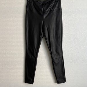 Black Faux Leather Leggings